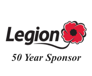 Royal Canadian Legion - Sponsor 50 years!